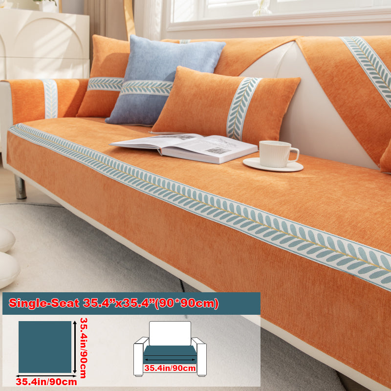 1pc solid color sofa cushion for all seasons, simple and modern, decoration for living room and bedroom, sofa cushion