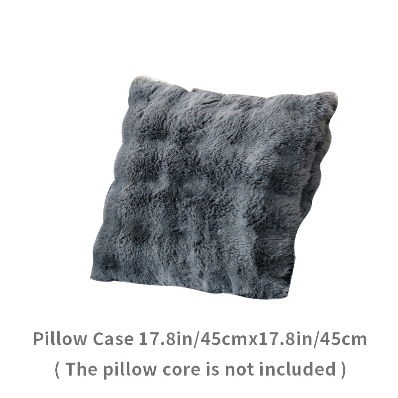 1pc imitation rabbit fur sofa cushion, winter thick sofa cover