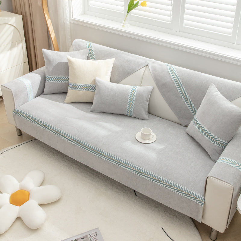 1pc solid color sofa cushion for all seasons, simple and modern, decoration for living room and bedroom, sofa cushion