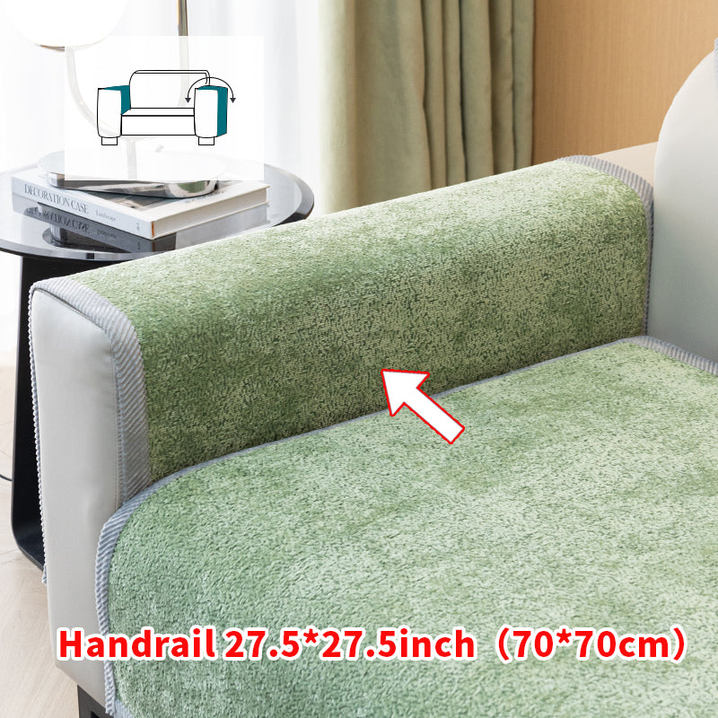 1pc Short Plush Snow Neale Sofa Mat for All Seasons, Simple and Modern, Sofa Cushion