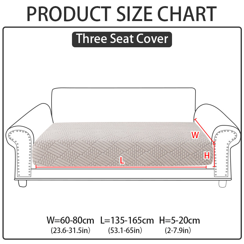 1pc checkered chenille sofa hat suitable for all seasons, simple and modern, sofa cover