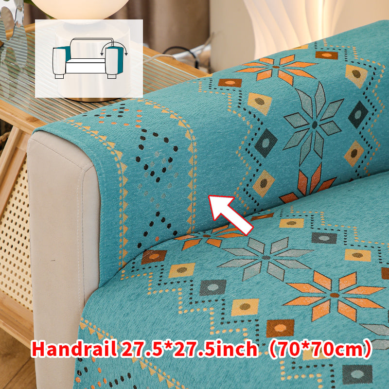 1pc Bohemian style sofa cushion suitable for all seasons, non slip sofa cushion