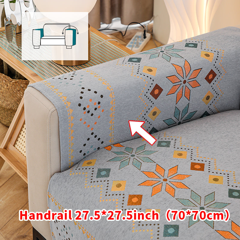 1pc Bohemian style sofa cushion suitable for all seasons, non slip sofa cushion