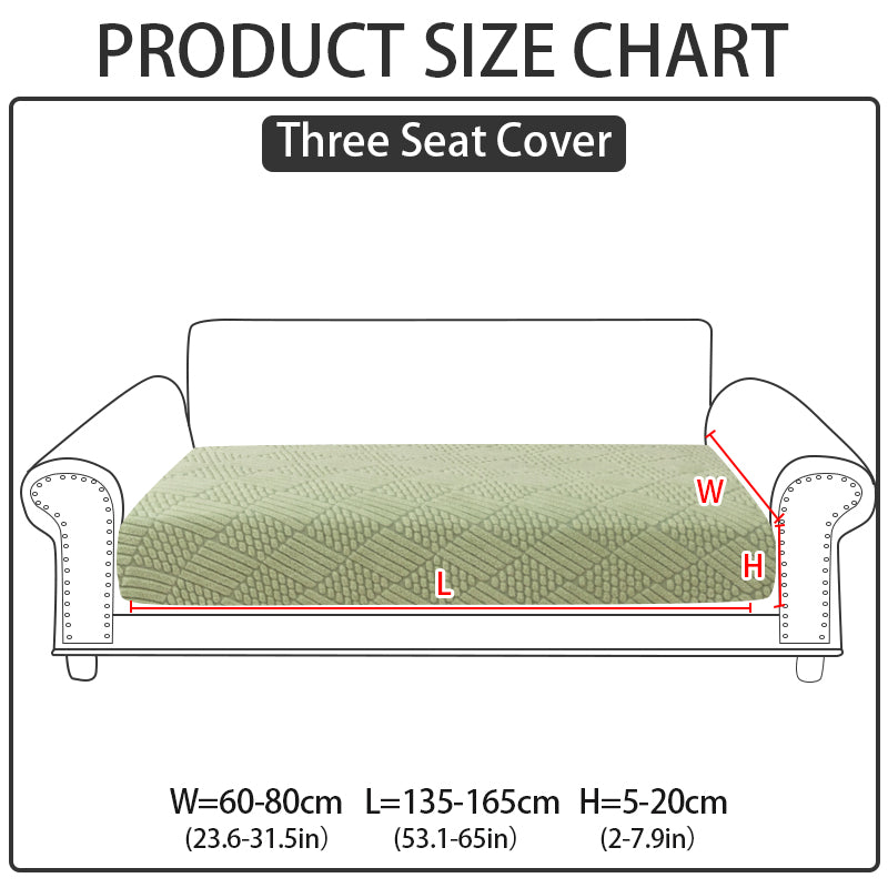 1pc checkered chenille sofa hat suitable for all seasons, simple and modern, sofa cover