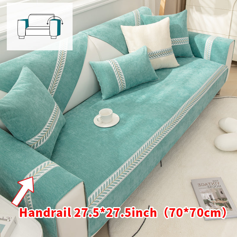 1pc solid color sofa cushion for all seasons, simple and modern, decoration for living room and bedroom, sofa cushion