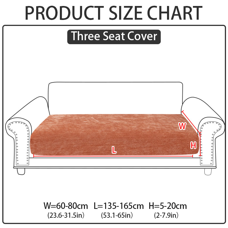 1pc solid color Chenier sofa hat suitable for all seasons, decorative sofa cover for living room and bedroom