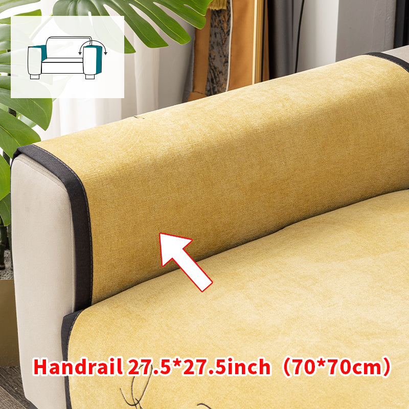 1pc embroidered chenille sofa cushion for all seasons, non slip sofa cushion cover