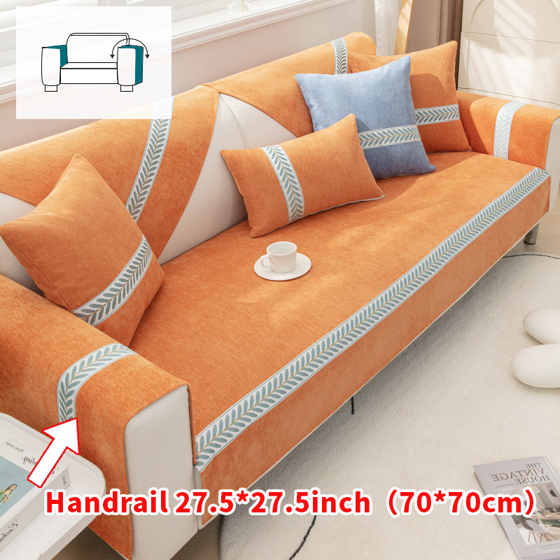 1pc solid color sofa cushion for all seasons, simple and modern, decoration for living room and bedroom, sofa cushion