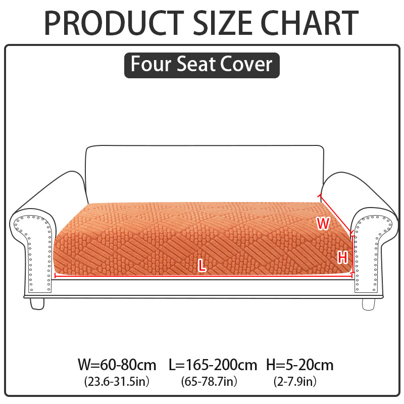 1pc checkered chenille sofa hat suitable for all seasons, simple and modern, sofa cover