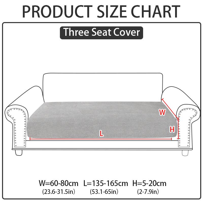 1pc solid color Chenier sofa hat suitable for all seasons, decorative sofa cover for living room and bedroom