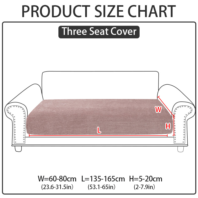 1pc solid color Chenier sofa hat suitable for all seasons, decorative sofa cover for living room and bedroom