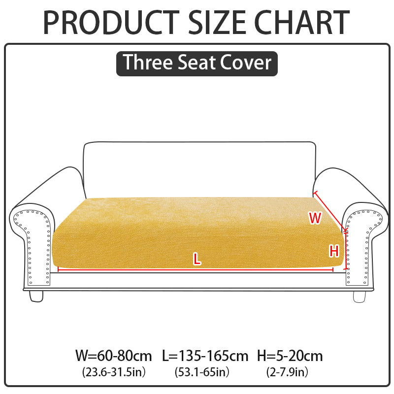 1pc solid color Chenier sofa hat suitable for all seasons, decorative sofa cover for living room and bedroom