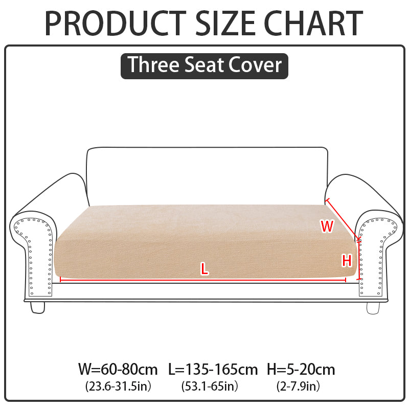 1pc solid color Chenier sofa hat suitable for all seasons, decorative sofa cover for living room and bedroom