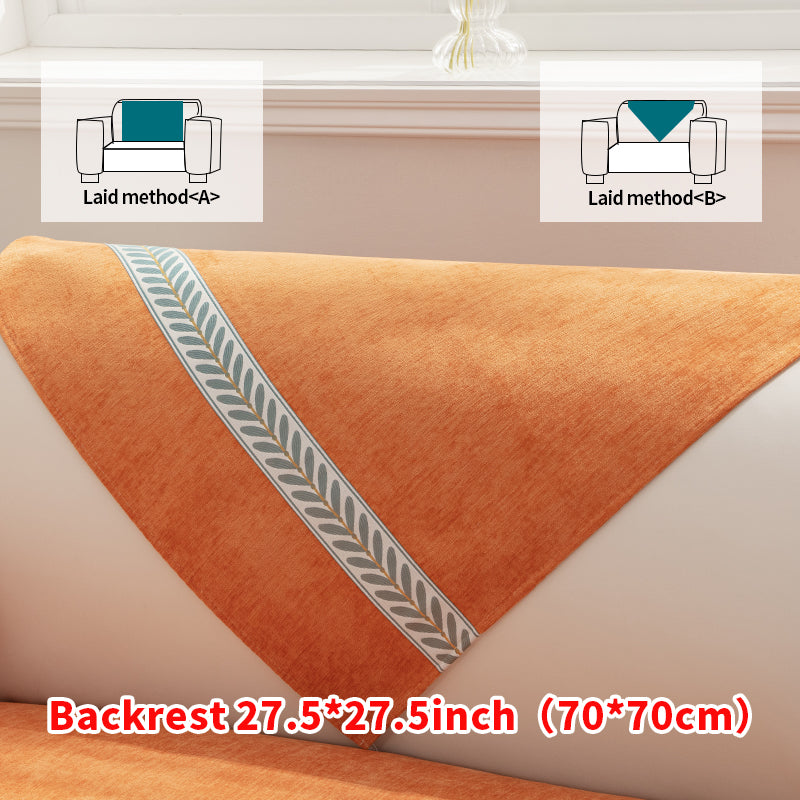 1pc solid color sofa cushion for all seasons, simple and modern, decoration for living room and bedroom, sofa cushion