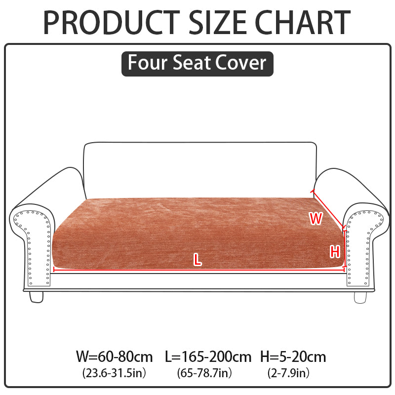 1pc solid color Chenier sofa hat suitable for all seasons, decorative sofa cover for living room and bedroom