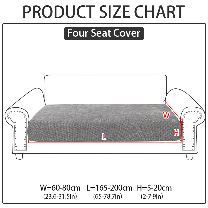 1pc solid color Chenier sofa hat suitable for all seasons, decorative sofa cover for living room and bedroom