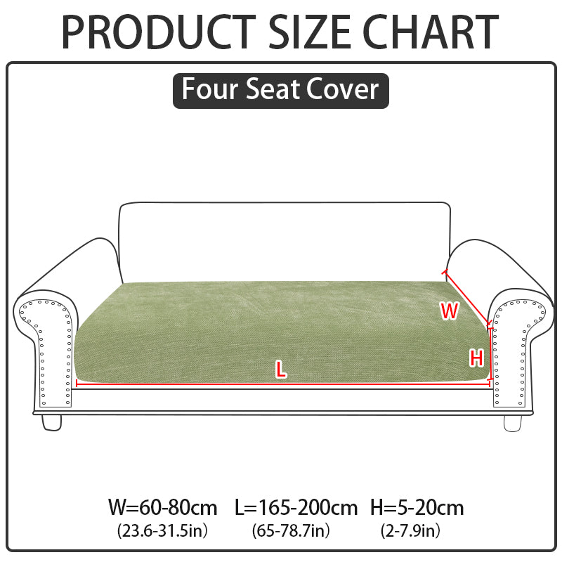 1pc solid color Chenier sofa hat suitable for all seasons, decorative sofa cover for living room and bedroom