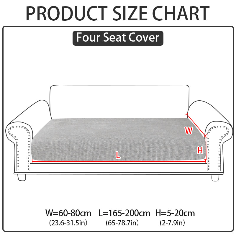 1pc solid color Chenier sofa hat suitable for all seasons, decorative sofa cover for living room and bedroom