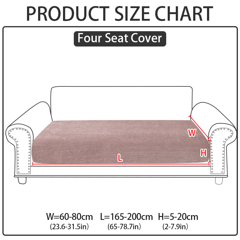 1pc solid color Chenier sofa hat suitable for all seasons, decorative sofa cover for living room and bedroom