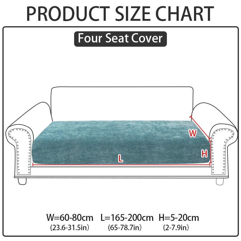 1pc solid color Chenier sofa hat suitable for all seasons, decorative sofa cover for living room and bedroom