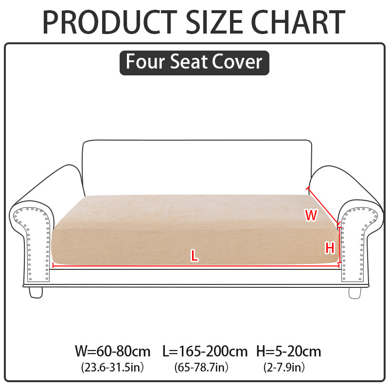 1pc solid color Chenier sofa hat suitable for all seasons, decorative sofa cover for living room and bedroom