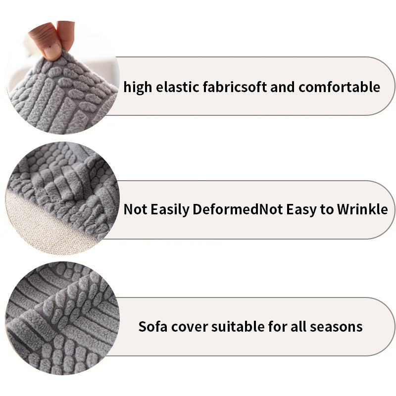 1pc checkered chenille sofa hat suitable for all seasons, simple and modern, sofa cover