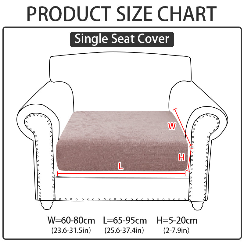 1pc solid color Chenier sofa hat suitable for all seasons, decorative sofa cover for living room and bedroom